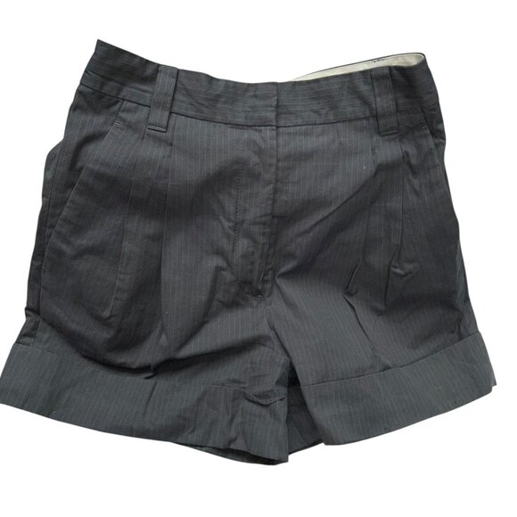 marc jacobs gray pinstripe career shorts 4 - Picture 1 of 4